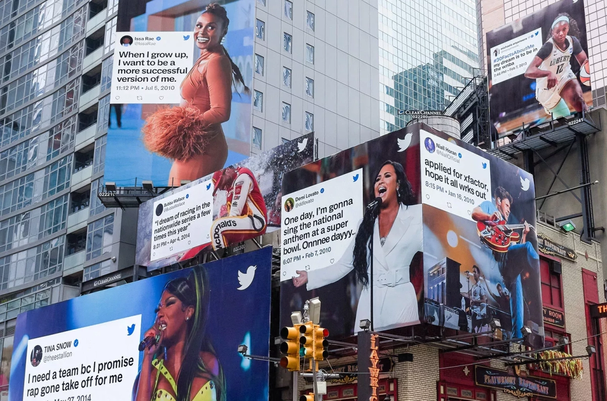 Twitter billboards