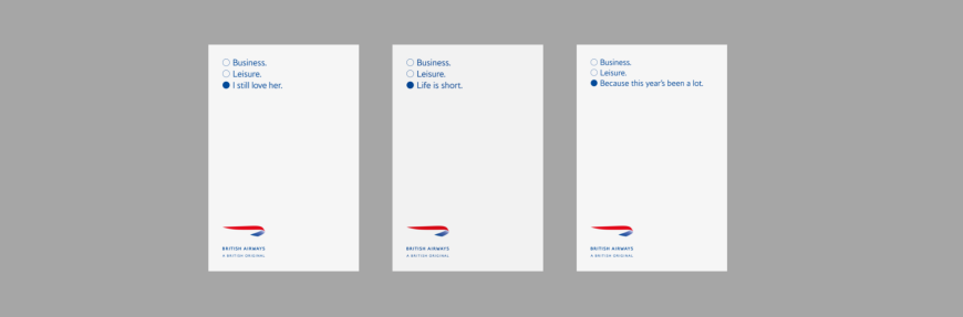 A British Original: British Airways launches a campaign where no two ads are the same