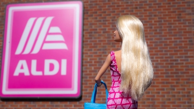 Up Next: Aldi turns pink to celebrate the launch of the Barbie® Aldimania Dreamland™ doll