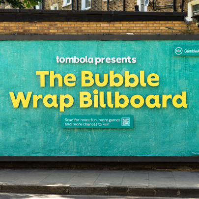 Meanwhile creates a popping OOH for Tombola