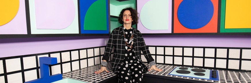 Lego and French designer Camille Walala build a life-size House of Dots