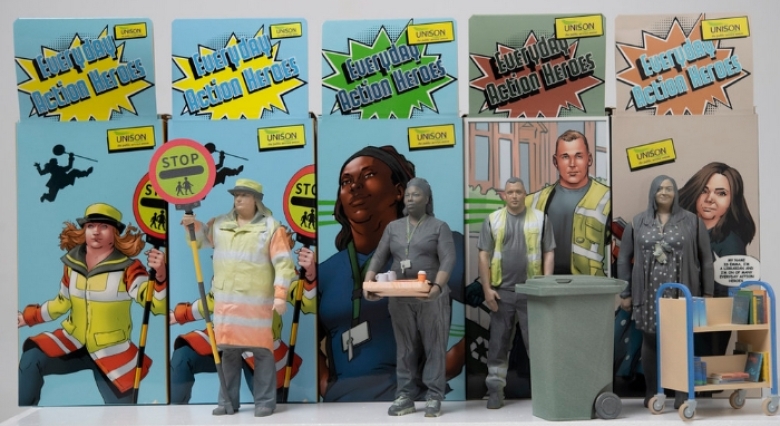 UNISON thanks community workers with their own action hero