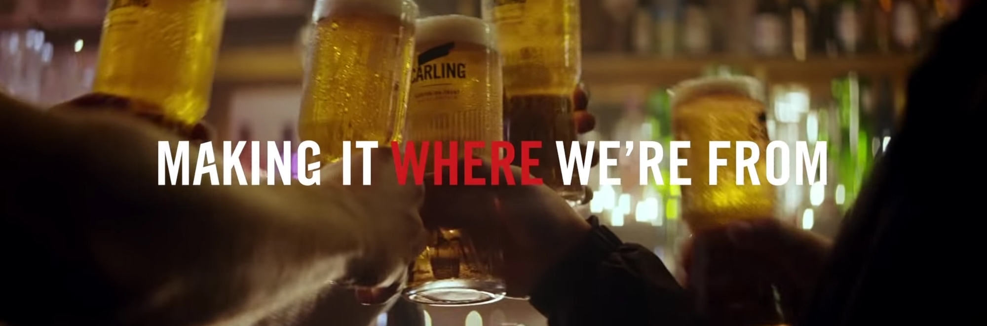 Carling returns to its hometown to tell the story behind its lager