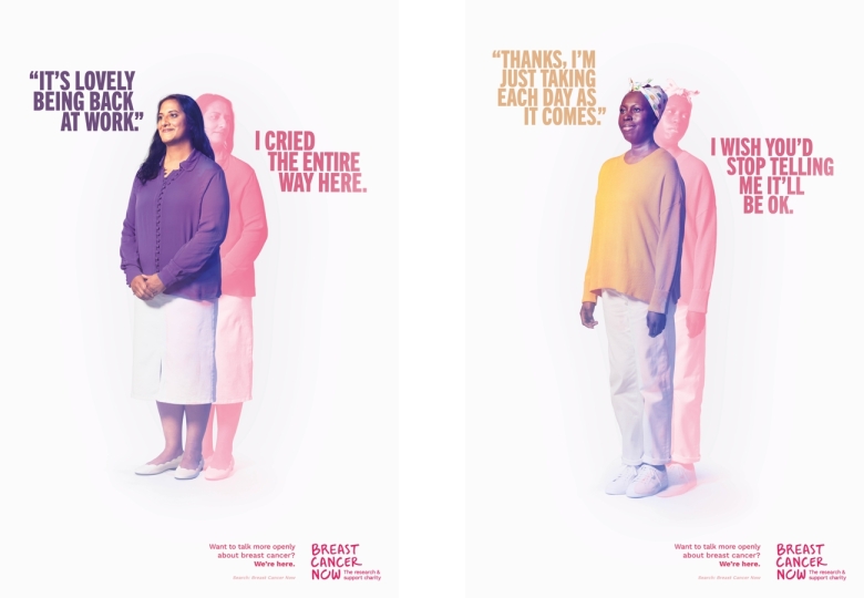 Charity Breast Cancer Now encourages people to talk more openly and honestly about breast cancer