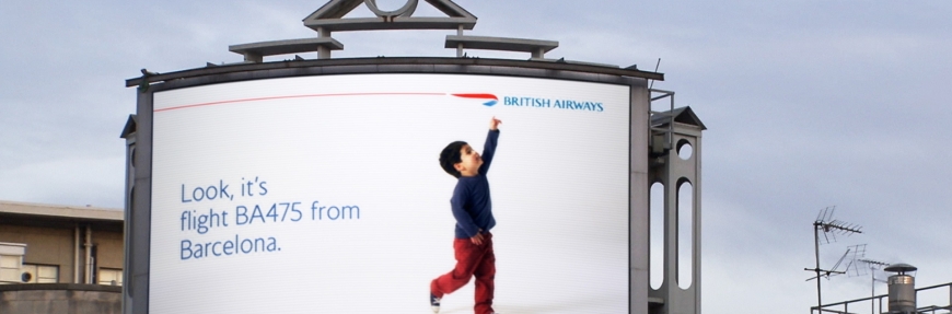 Combining children, creativity and technology: BA’s billboard campaign