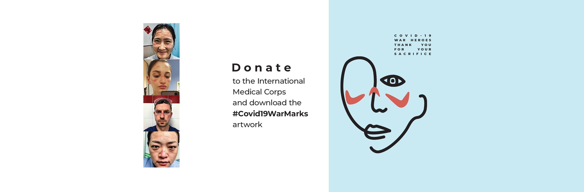 Interweave Agency and the International Medical Corps creates #COVID19WarMarks donation campaign that gives donors tribute artwork