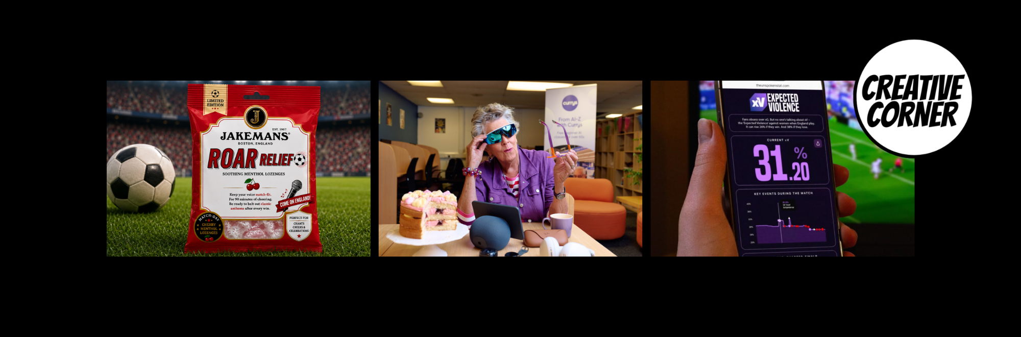 Creative Corner: AMV BBDO's uncomfortable but necessary live tracker, AI confidence sessions, and lozenges for the England team
