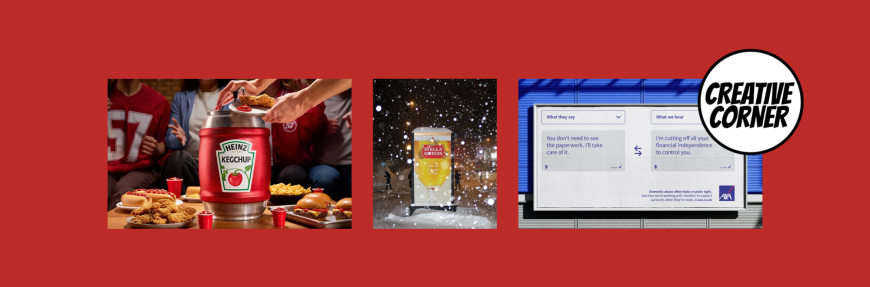 Creative Corner: AXA speaks up about financial abuse, Stella Artois lets it snow and Heinz goes big for superfans