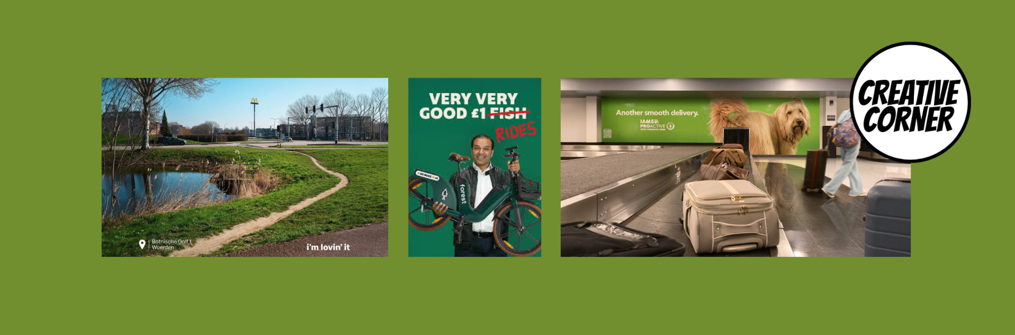 Creative Corner: Forest Bikes' £1 rides, McDonald's shortcuts and a cheeky carousel from IAMS