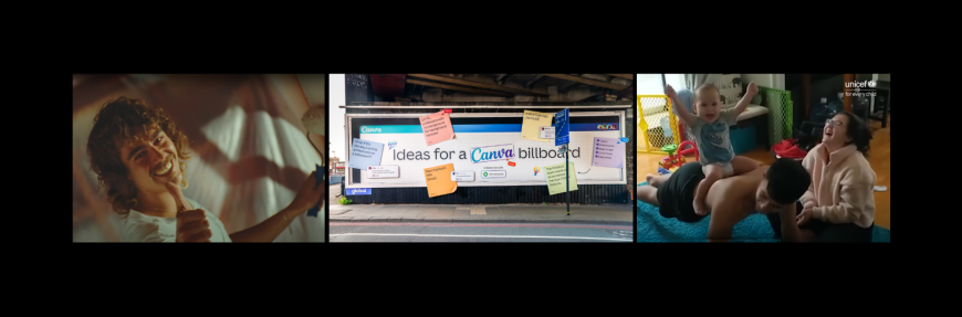 Creative Corner: UNICEF tackles the 'global play deficit', Canva shows off in Waterloo and Squarespace 'Click Click Click's