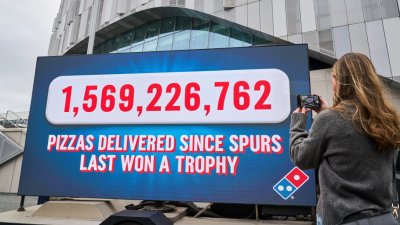 Up Next: Domino's  nods to Spurs' silverware shortage in cheeky activation