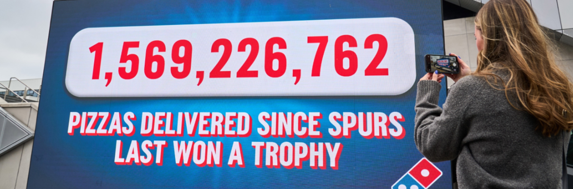 Domino's nods to Spurs' silverware shortage in cheeky activation