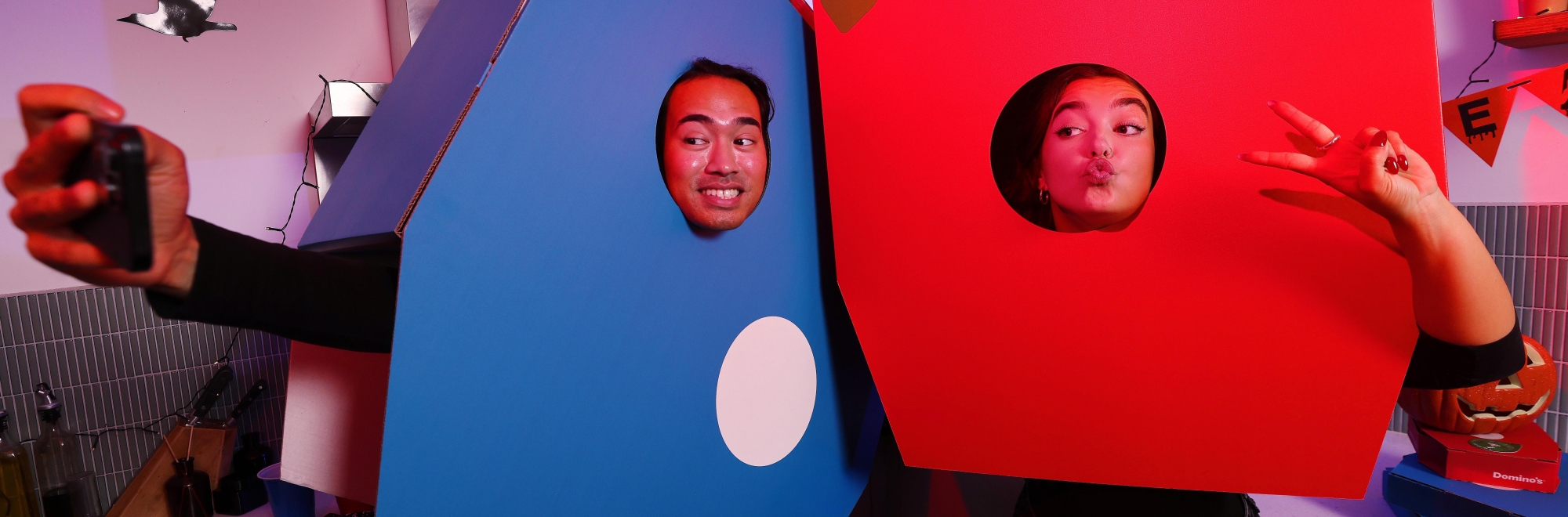 Domino’s levels up Halloween with giant pizza box costumes