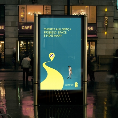 EE launches new digital billboards to help Manchester stay connected at night