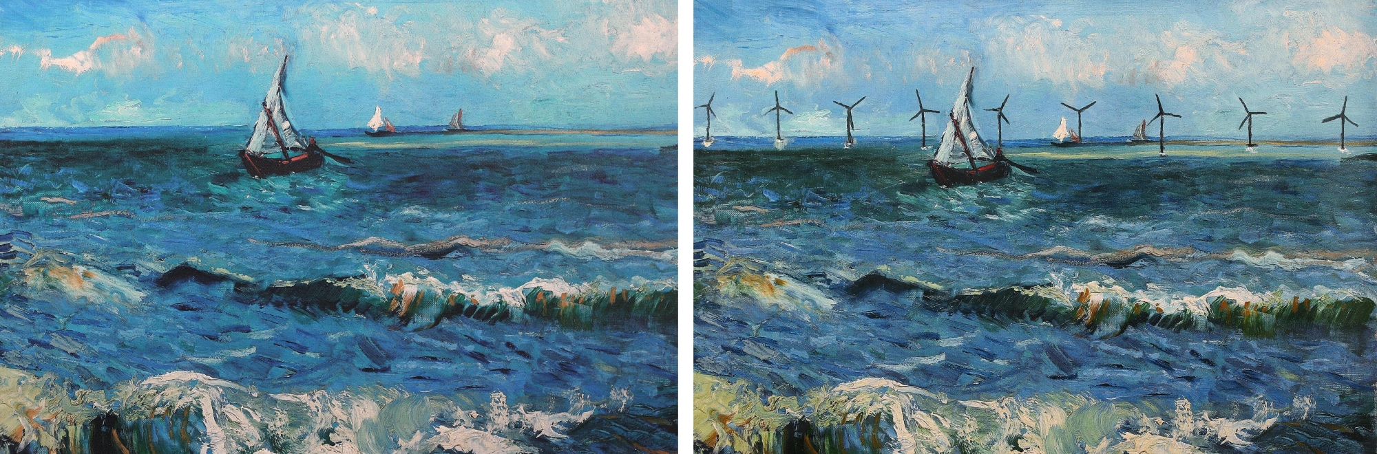 Famous paintings in history reimagined to reflect the possibilities of a zero carbon shipping industry