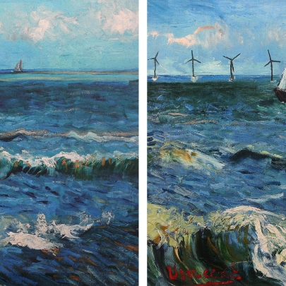 Famous paintings in history reimagined to reflect the possibilities of a zero carbon shipping industry