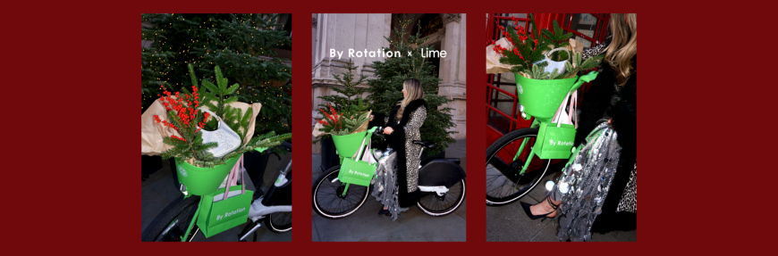 Fashion rental app By Rotation and Lime bikes join forces for an eco-conscious Christmas