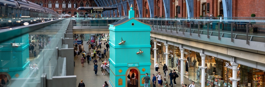 Fortnum & Mason unveils giant Disney Winnie the Pooh-inspired beehive at St. Pancras