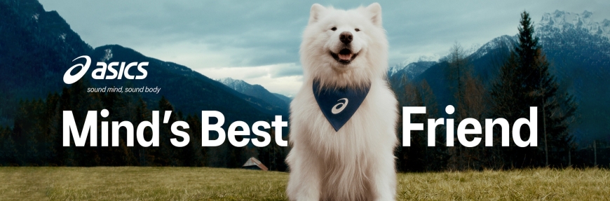 Four legs, one mission: Asics signs a dog to inspire the world to move for body and mind