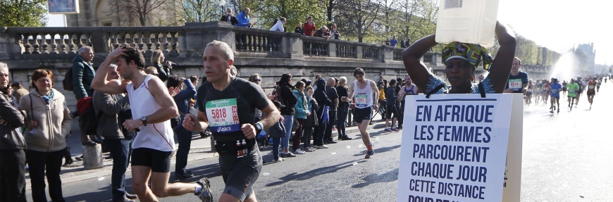 Water for Africa takes part in the Paris Marathon
