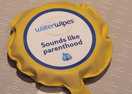 1 Water Wipes Comedy Event Set Up