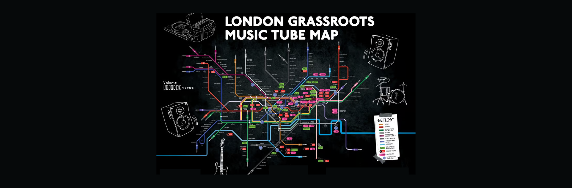 Grassroots venues, and other creative uses of London’s iconic tube map