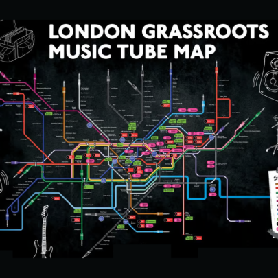Grassroots venues, and other creative uses of London’s iconic tube map