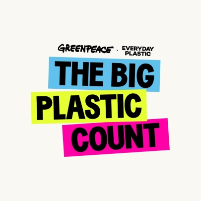 Greenpeace and Everyday Plastic invite UK homes to take part in The Big Plastic Count