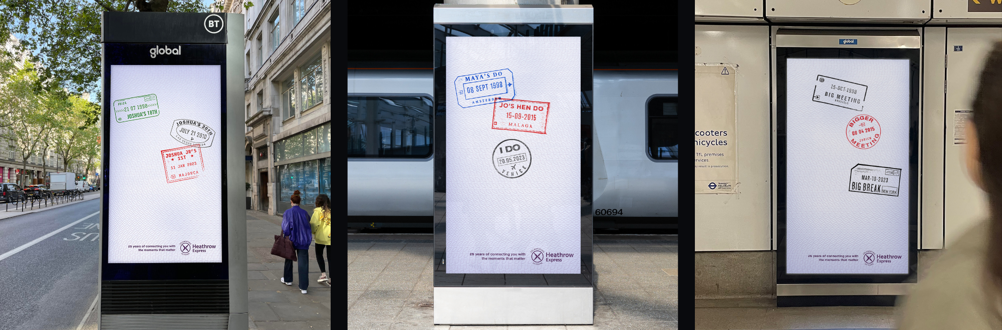 Heathrow Express celebrates 25 years through passport stamp stories