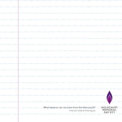 Holocaust Memorial Day Trust launches poignant poster by St Lukes