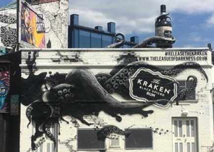 Kraken Rum mural