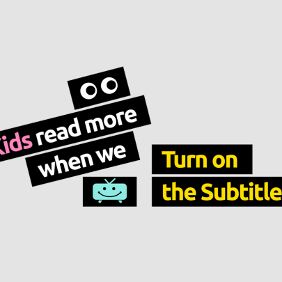 How simply turning on subtitles on TV programmes can help children with literacy