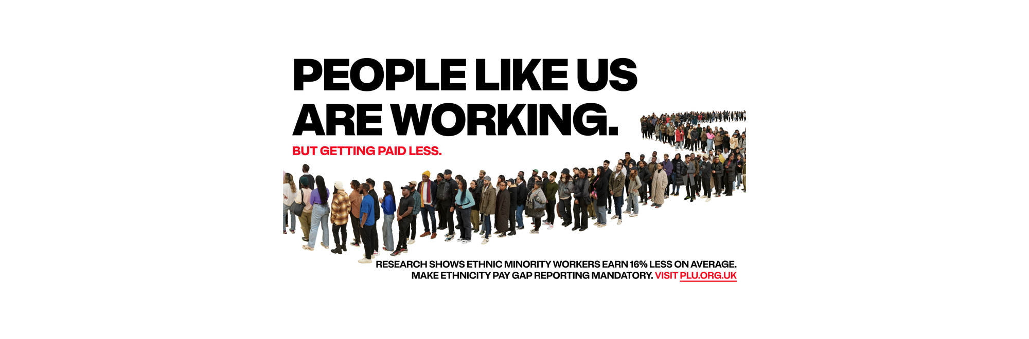 Iconic ‘Labour isn’t working’ advert reimagined to show ethnicity pay gap