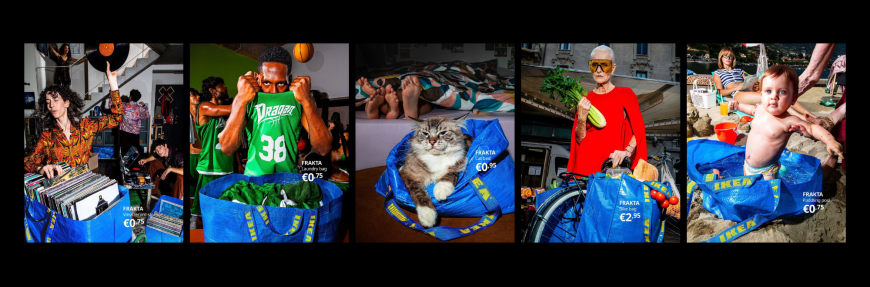 IKEA delivers messy ode to another brand icon: its Frakta bag