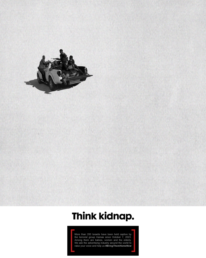Independent Israeli agency reimagines classic ads to raise awareness of the hostages in Gaza