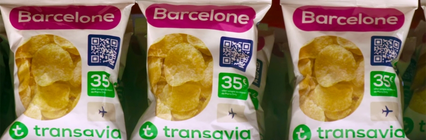 Inspired but Unknown: Budget airline Transavia sells cheap flights in crisp packets