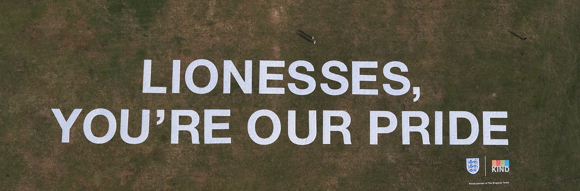 Kind Snacks reveals 100 metre wide good luck message for lionesses as they fly down under