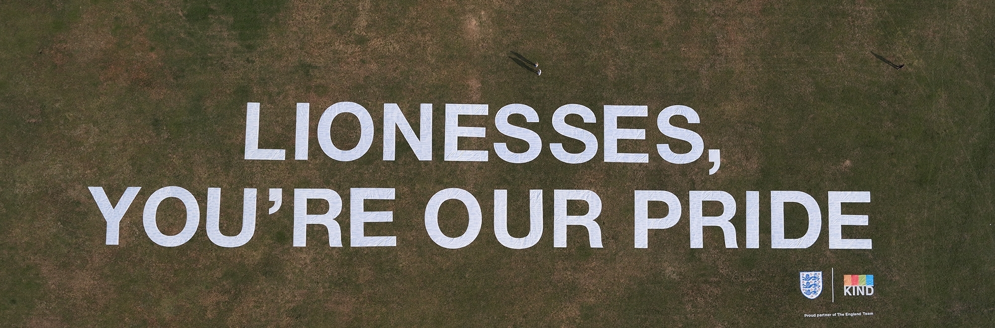 Kind Snacks reveals 100 metre wide good luck message for lionesses as they fly down under