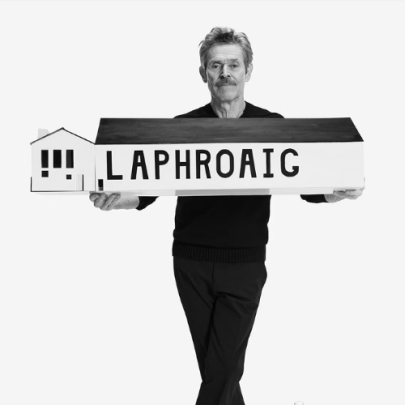 Laphroaig whisky and Willem Dafoe mix great taste with the poetic