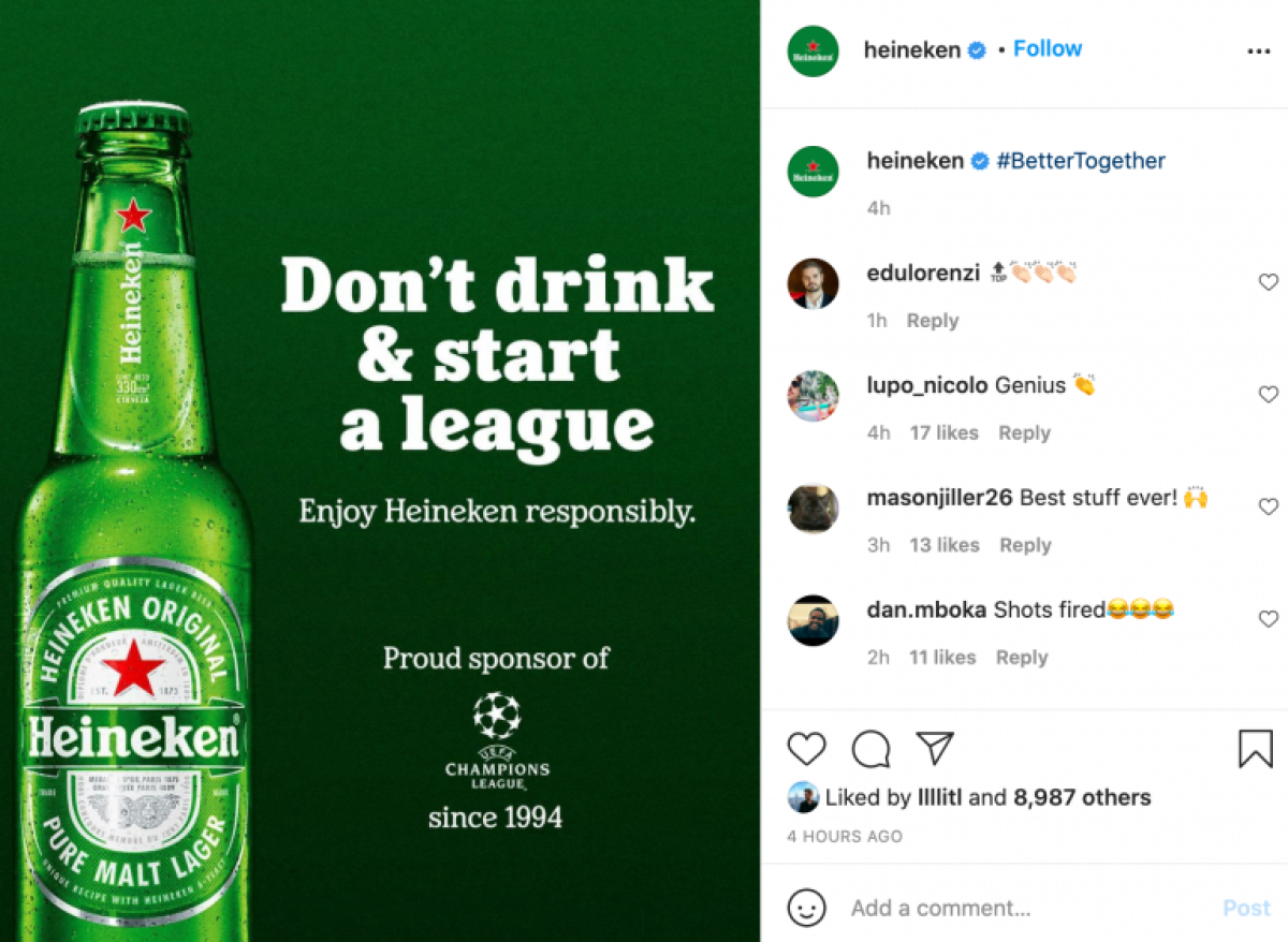 Heineken post