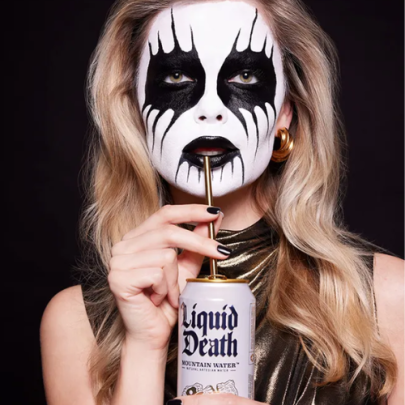 Liquid Death and e.l.f. Cosmetics make for a bizarre pairing