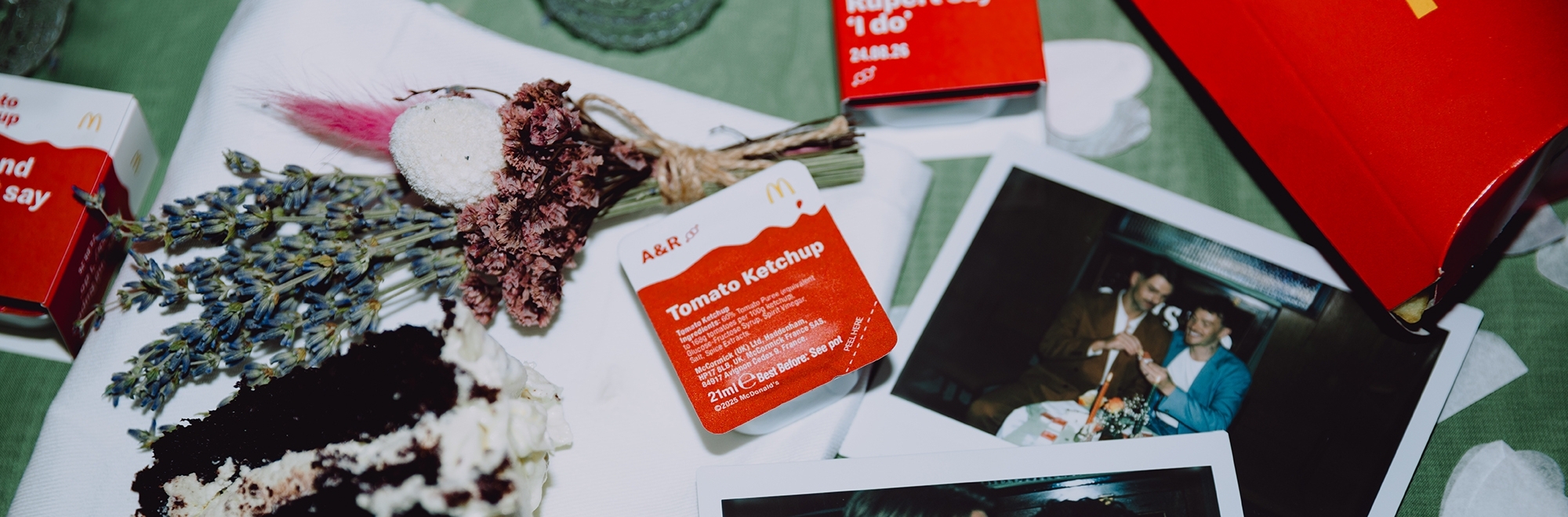 'Wedding Flavours': limited edition personalised McDonald’s sauces for the nation’s brides and grooms