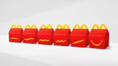 Up Next: McDonald’s removes the iconic smile from Happy Meal boxes to mark Mental Health Awareness Week