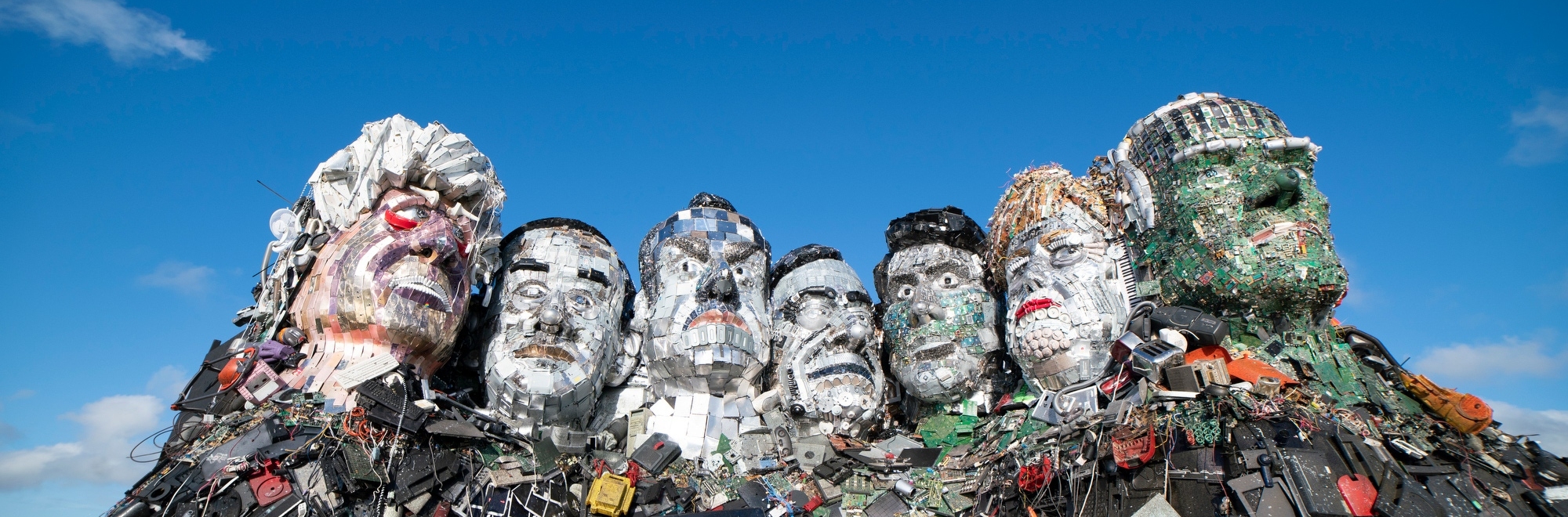 musicMagpie builds ‘Mount Recyclemore’, featuring G7 leaders made from e-waste