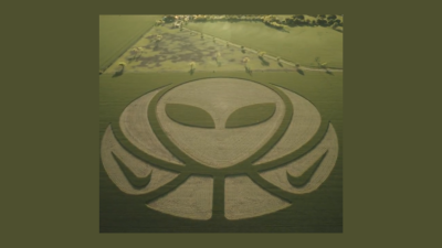Up Next: Nike teases 'Wemby' logo in alien basketball crop circle