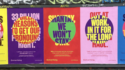 Up Next: Outvertising highlights queer workplace inclusion in colourful campaign from Hijinks