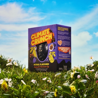 Petrol-flavoured egg carries bitter climate message