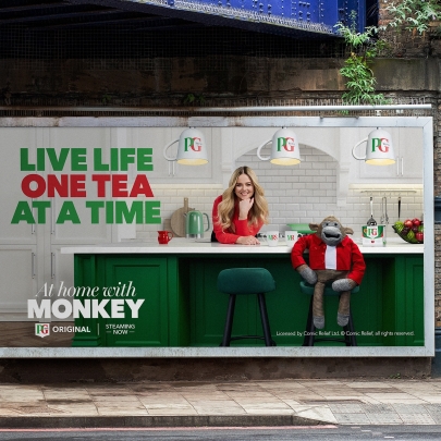 PG Tips and New Commercial Arts launch new campaign with Monkey and Emily Atack