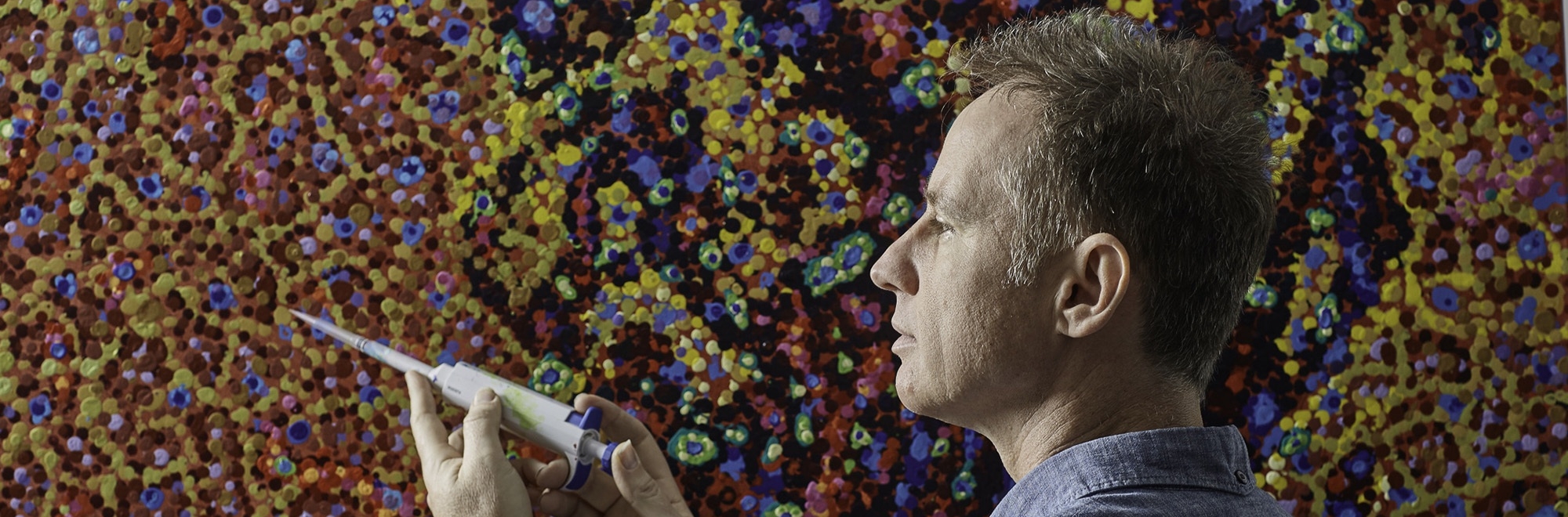 Science meets art: Pioneering cancer research symbolised through a 50,000-dot painting