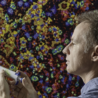 Science meets art: Pioneering cancer research symbolised through a 50,000-dot painting
